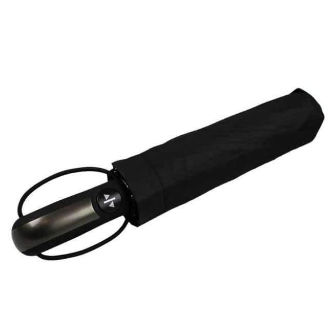 Leather curved handle men's automatic business umbrella men windproof black large auto umbrellas parasol rain paraguas