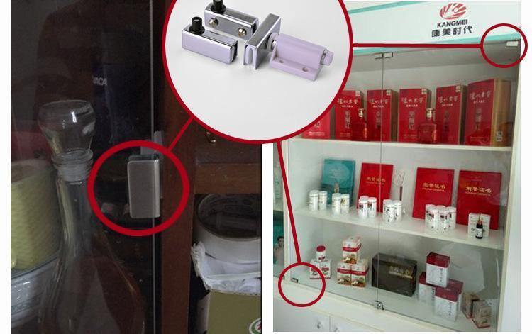 Öffnung Scharnier Hoch und Runter Welle Scharnier Glas Hardware Beschläge Möbel Schrank Tür Einzelne Doppeltür Glas Scharnier