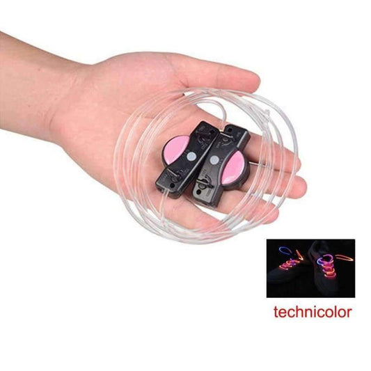Gutes 2er-Pack! Fashion LED Schnürsenkel, leuchtende Schnürsenkel, blinkende Leuchtstäbe, Neon-Schnürsenkel, lumineszierende Schnürsenkel, Disco-Party