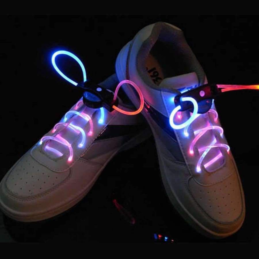Gutes 2er-Pack! Fashion LED Schnürsenkel, leuchtende Schnürsenkel, blinkende Leuchtstäbe, Neon-Schnürsenkel, lumineszierende Schnürsenkel, Disco-Party