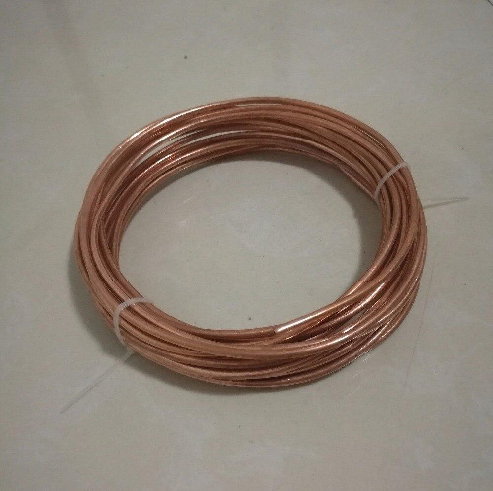 Außendurchmesser ca. 3 mm, weiche Bedingung Luftbedingung Kühlschrankreparatur Kupferrohr DIY-Material, Länge ca. 5 Meter