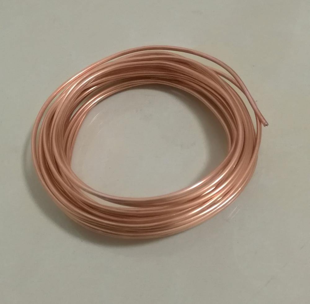 Außendurchmesser ca. 3 mm, weiche Bedingung Luftbedingung Kühlschrankreparatur Kupferrohr DIY-Material, Länge ca. 5 Meter