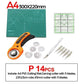 A1A2A3A4 PVC Cutting Mat DIY Leather Craft Tool Double-sided Self-healing Mat Pad Cutting Patchwork Sewing Tool Set