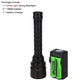 Wasserdichte Unterwasser 100m Tauchlampe 2500Lm T6 18650 LED Tauchtorch Lampe + Tauchmaske + Atemschlauch + Handschuhe