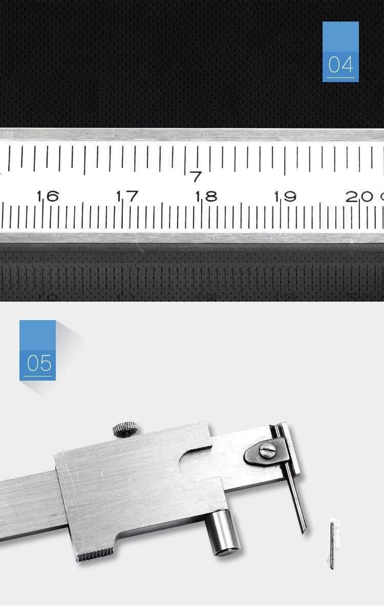 Parallel crossed caliper 0-200mm stainless steel parallel crossed slide calipers