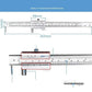 Parallel crossed caliper 0-200mm stainless steel parallel crossed slide calipers