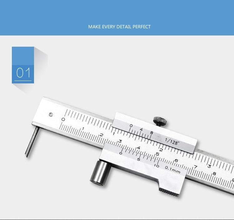 Parallel crossed caliper 0-200mm stainless steel parallel crossed slide calipers