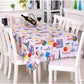 PVC Tischdecke Wasserdicht Rechteckige Plastik Picknickdecke für Teetisch Heimtextilien Mode Liebe Festlich Rot MJ033