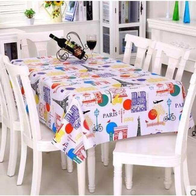 PVC Tischdecke Wasserdicht Rechteckige Plastik Picknickdecke für Teetisch Heimtextilien Mode Liebe Festlich Rot MJ033