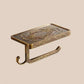 KEMAIDI Bathroom Accessories Antique Brass Towel Ring, Paper Holder, Toilet Brush, Bath Shelf, Soap Dish, Makeup Mirror