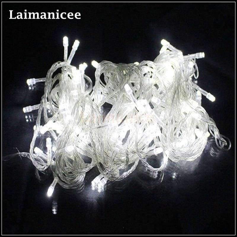 HOT Sale LED Lichterkette 10M 20M 30M 50M 100M Xmas Urlaubslichter Außen Dekoration Lampe für Party Hochzeit Garten Weihnachten Feenlichter
