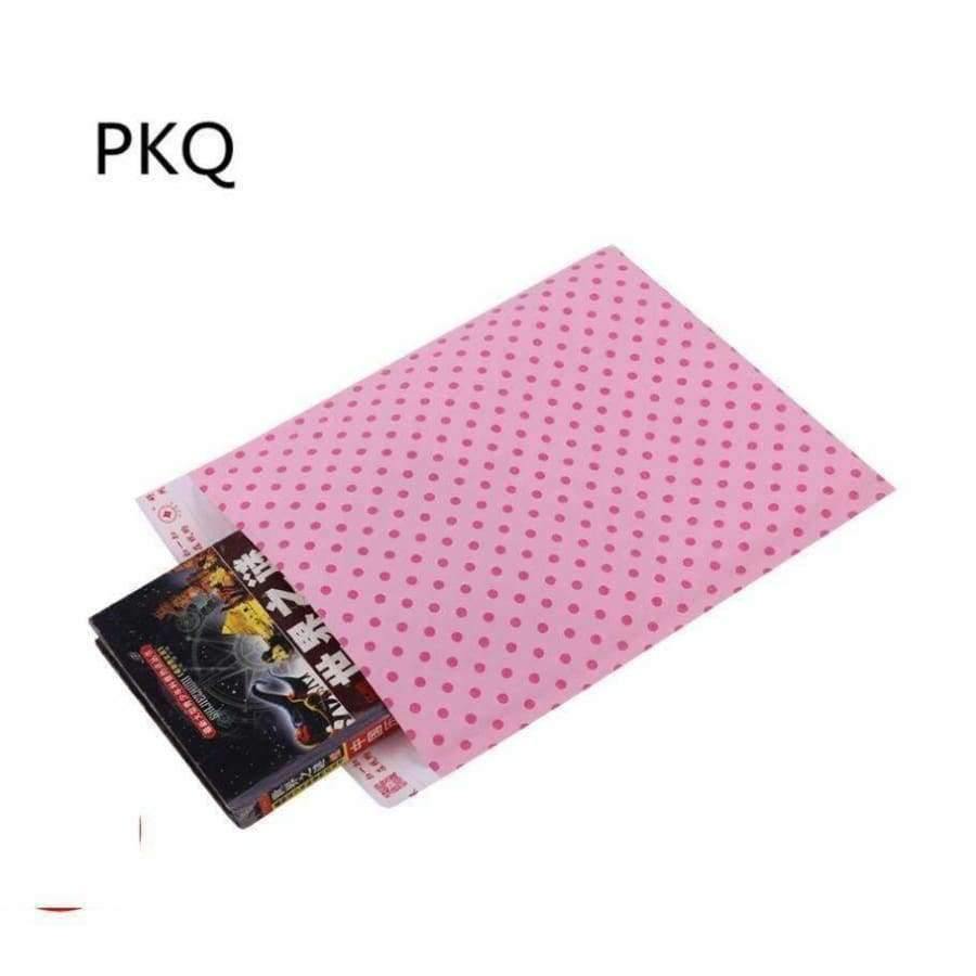 7.18 100 Stück Punkt Pink Papier Blasenumschläge Taschen Versandumschläge Polsterversandumschläge Versandverpackungen Geschäftsausstattung