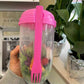 1 Stück, Frischer Salatbecher, Fit halten Salat Mahlzeiten Shaker Becher, 1000ml/33.81oz, Tragbarer Obst Gemüse Milchbecher, 19.99cm X 5.92cm
