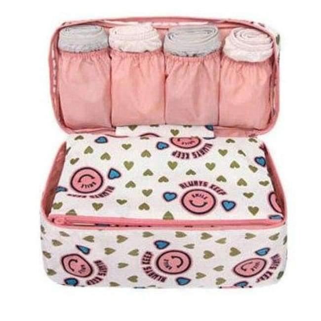 Reiseaufbewahrungstasche Damen Make-up Kosmetik Toilettenartikel Kleidung BH Organisation Wochenend Übernachtungsunterwäsche Accessoires