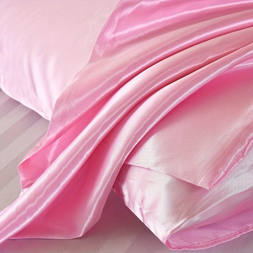 2pcs Satin-Kissenbezug, weiche und glatte Textur, Satin einfarbige Umschlagkissenbezüge, reduzieren Haarbruch, verhindern Falten