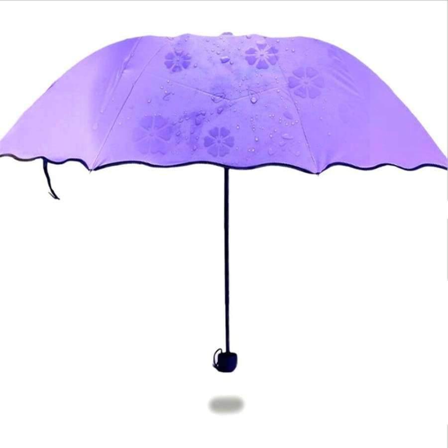 Ladies' umbrella windproof sun protection magical flower plate ultraviolet protection parasol sun rain folding umbrellas FG