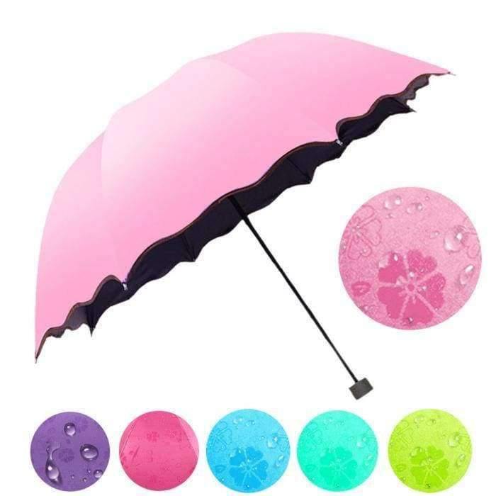 Ladies' umbrella windproof sun protection magical flower plate ultraviolet protection parasol sun rain folding umbrellas FG