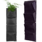 Planter Grow Bag 4 Taschen Schwarz Vertikaler Garten Wandmontierte Pflanzung Blumen Gemüse Wohnzimmer Garten Haushaltswaren 26.5*65cm