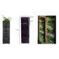 Planter Grow Bag 4 Taschen Schwarz Vertikaler Garten Wandmontierte Pflanzung Blumen Gemüse Wohnzimmer Garten Haushaltswaren 26.5*65cm