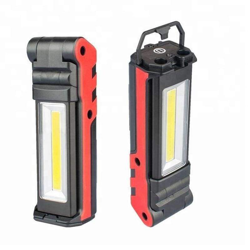 Tragbare LED-Arbeitslampe 400 Lumen COB Taschenlampe, Magnetbasis & Aufhängehaken, USB wiederaufladbar für Auto-Reparaturen, Notfälle