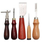 Professional 37-piece Leather Craft Tool Set Hand Sewing Stitch Punch Carving Work for DIY Handmade Leather Accessories