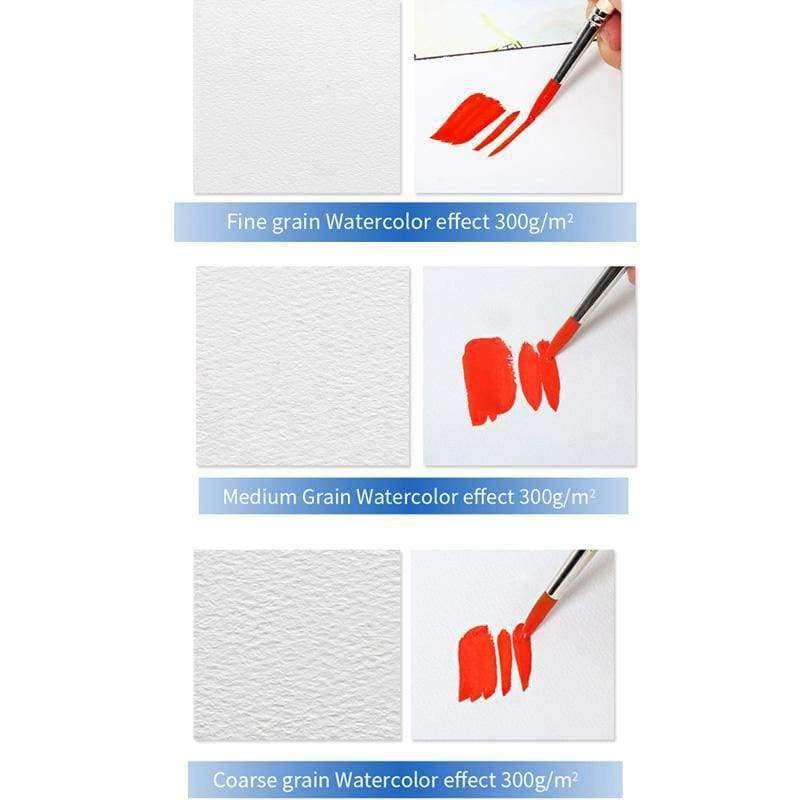 Professionelles Aquarellpapier 20 Blatt Handgemachtes Wasserbuch für Künstler Studenten Kunstbedarf