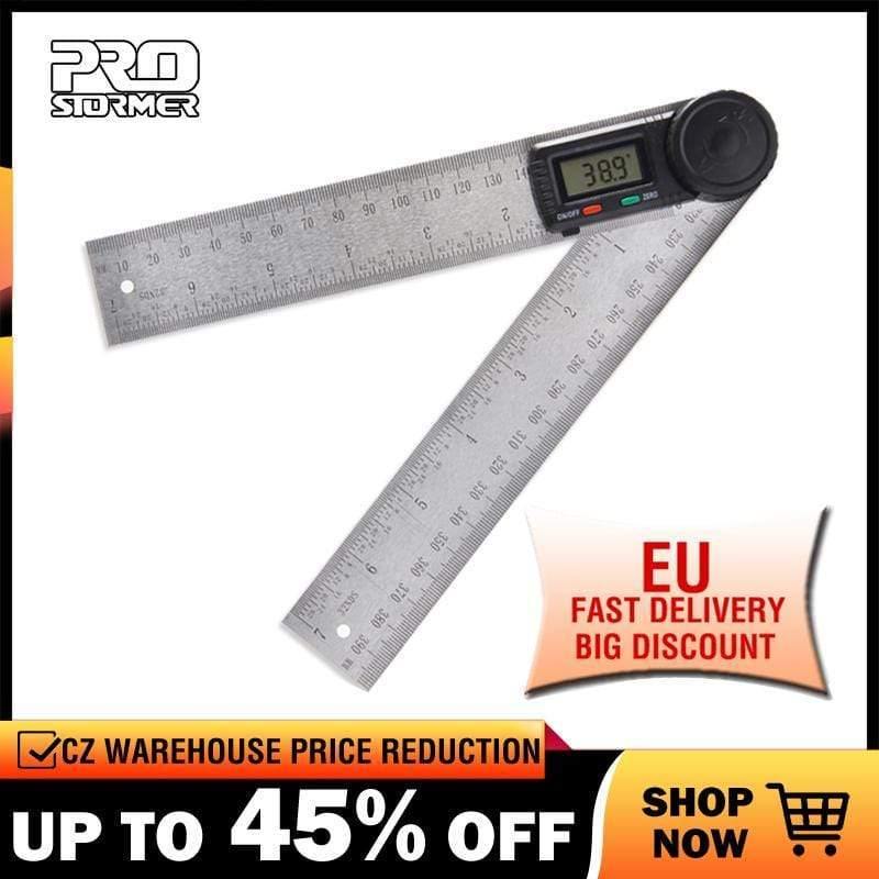 Protractor Digital Shop Ruler Meter 360 Degree Protractor Steel Inclinometer Goniometer Electronic Angle Lock