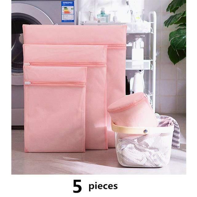 1 Set Mesh Waschmaschine Wäschebeutel mit mehreren Stilen zum Waschen von Kleidung Faltbare Unterwäsche BH Socken Wäschewaschbeutel Set