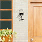 1 Stück Weinliebhaber Damen Hand Metall Wanddekoration, Metall Wandkunst, Metall Wandhängung, Einzigartige Home, Heimdekoration, Szenendekoration, Themenparty Dekoration, Wanddekoration