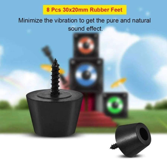 Qualitätsgummi Füße 8 Stück 30x20mm Gummi Füße Anti-Vibrations Basis Pad Stand für Lautsprecher Gitarre Verstärker Mit Schrauben
