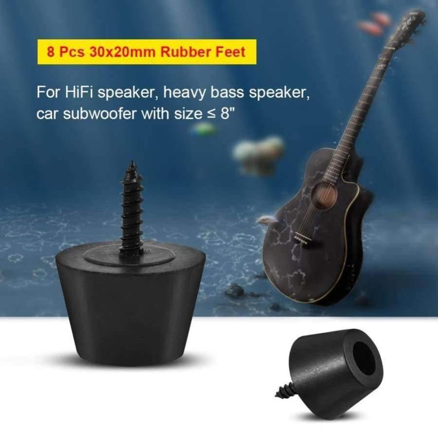 Qualitätsgummi Füße 8 Stück 30x20mm Gummi Füße Anti-Vibrations Basis Pad Stand für Lautsprecher Gitarre Verstärker Mit Schrauben