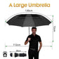 Quality umbrella rain women men windproof double layer sun 3-folding 112cm umbrella male female man travel umbrella