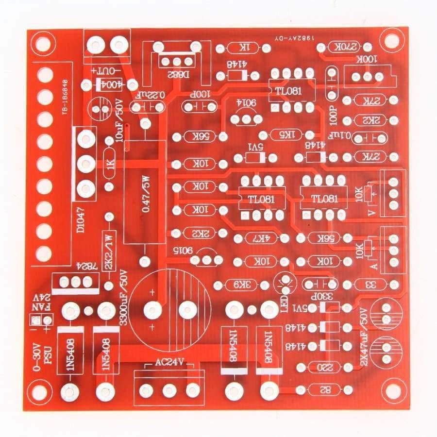 Rote 0-30V 2mA-3A stufenlos einstellbare DC geregelte Stromversorgung DIY-Kit für Schule Bildung Labor