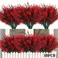 10 Bündel Künstliche Lavendelblumen Außen UV-beständige Fake Blumen Kein Verblassen Falsche Plastikpflanzen Garten Veranda Fensterbank Dekoration Innen Außen Hängender Pflanzer Zuhause Küche Büro Hochzeit Garten Dekor