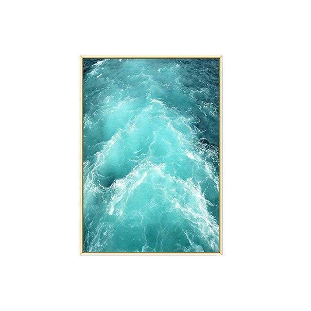 Leinwandmalerei Freie Möwen Wellen Strand Kunstposter Wohnzimmer Dekoration Meeresvögel Wand
