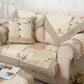 1 Stück Winter Sofa Bezug Baumwolle Grün Floral Gedruckt Hand Patchwork Steppdecke Sofa Matte Rutschfestes Zuhause Sofa Handtuch Heimtextilien