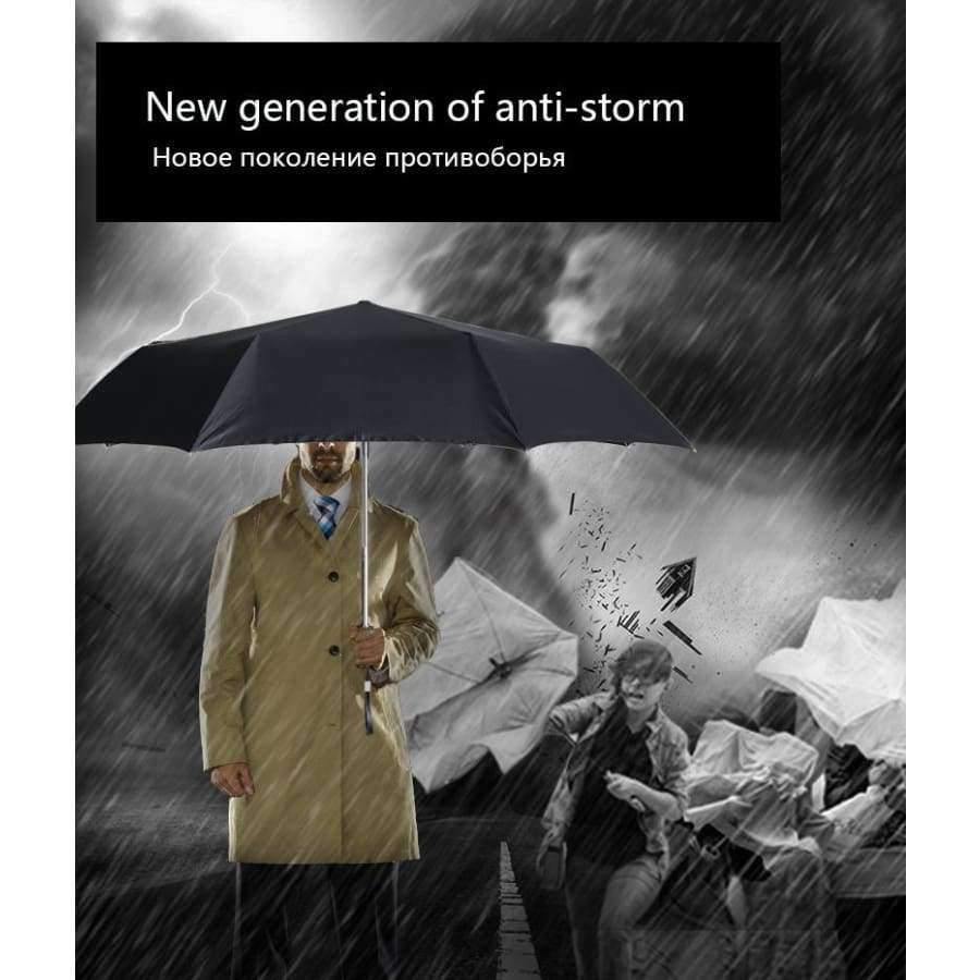 Qualitätsmarke Großer Faltregenschirm Herren Regen Frau Doppel Golf Business Geschenke Regenschirm Automatischer Winddichter Regenschirm