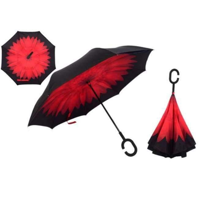 Reversed Umbrella Double Layer Inverted Multifunction Windproof Rain Hand Men's Umbrellas For Adults Long Umbrellas