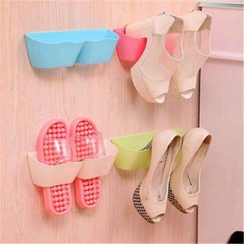 Mode dreidimensionales Wandregal Schuhregal Aufbewahrung Süßigkeitenfarbe Paste Wohnmöbel Schrank DIY Badezimmer