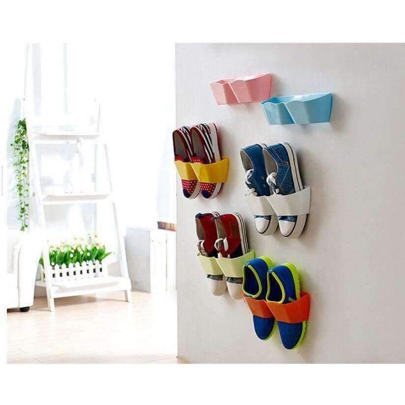 Mode dreidimensionales Wandregal Schuhregal Aufbewahrung Süßigkeitenfarbe Paste Wohnmöbel Schrank DIY Badezimmer