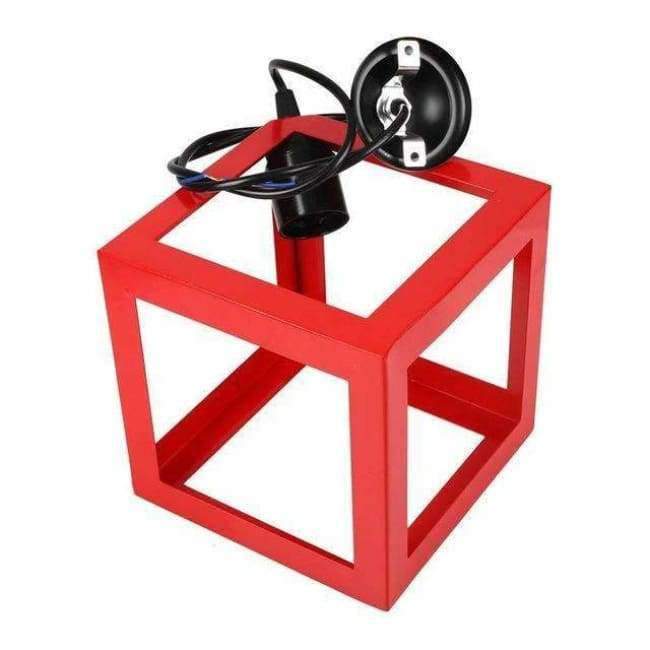 Hängelampe quadratischer Lampenschirm E27-Glühbirne Retro Deckenleuchte Einbaurahmen Lampenschutz Drahtkäfig Lampenabdeckung Lampenschirme Kronleuchter