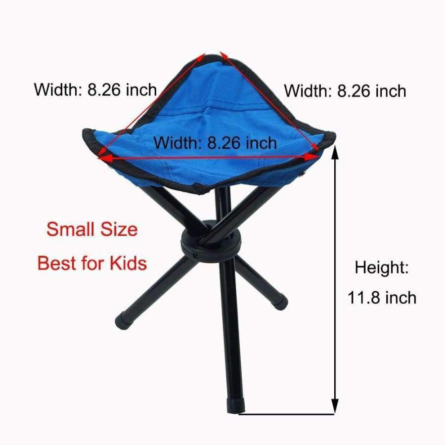 Jeebel Tragbarer Klappstuhl Camping Faltbarer Hocker Dreibein-Sitz Für Angeln Picknick Strand-Sitz Ultraleicht Outdoor Camp