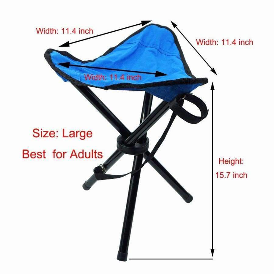 Jeebel Tragbarer Klappstuhl Camping Faltbarer Hocker Dreibein-Sitz Für Angeln Picknick Strand-Sitz Ultraleicht Outdoor Camp