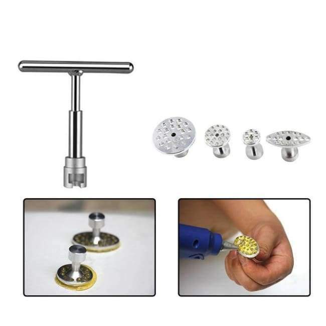 PDR Tools Car Dent Removal Tools Car Dent Repair Tools PDR Body T-Bar Glue Dent Puller with Suction Cup Glue Sticks