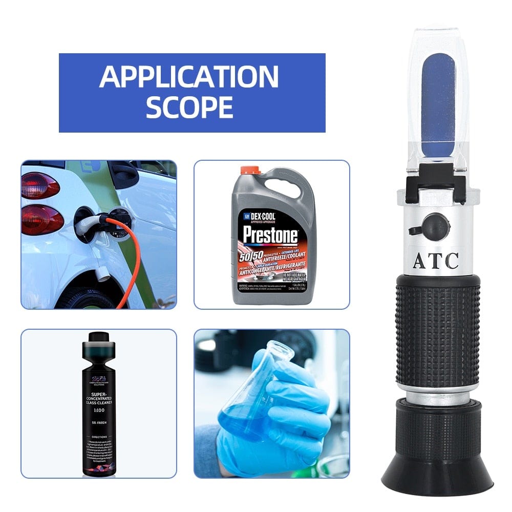 Refractometer All Types Brix Alcohol Salinity Portable Refractometer Wine Beer Sugar Fruit Vegetable Juice with ATC 40% Discount