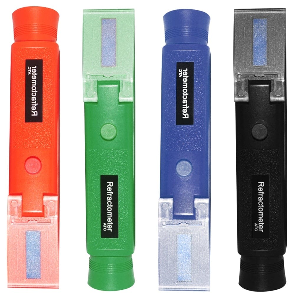 Refractometer All Types Brix Alcohol Salinity Portable Refractometer Wine Beer Sugar Fruit Vegetable Juice with ATC 40% Discount