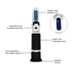 Refractometer All Types Brix Alcohol Salinity Portable Refractometer Wine Beer Sugar Fruit Vegetable Juice with ATC 40% Discount
