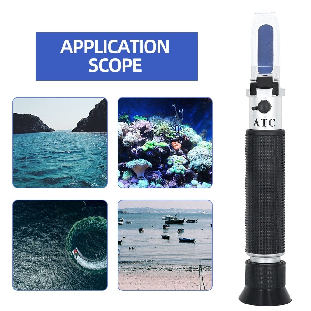 Refractometer All Types Brix Alcohol Salinity Portable Refractometer Wine Beer Sugar Fruit Vegetable Juice with ATC 40% Discount