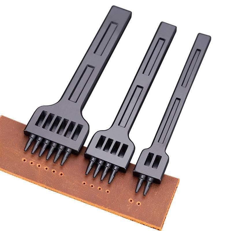 Beef hole punch row claws sewing cutter tool hand sewing hole leathercraft tools spacing cutting 4mm 5mm 6mm 2/4/6 holes