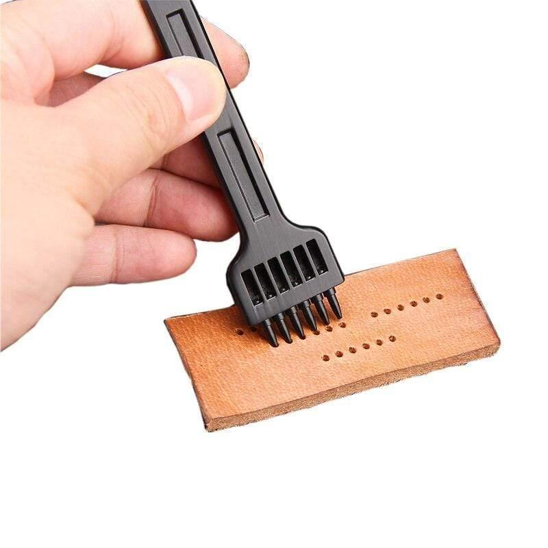 Beef hole punch row claws sewing cutter tool hand sewing hole leathercraft tools spacing cutting 4mm 5mm 6mm 2/4/6 holes